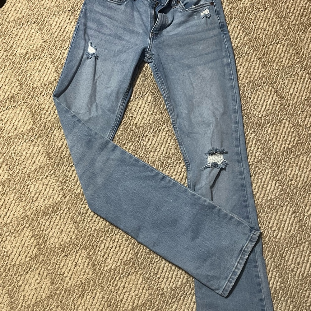 Wrangler Women's Light Blue Distressed Jeans